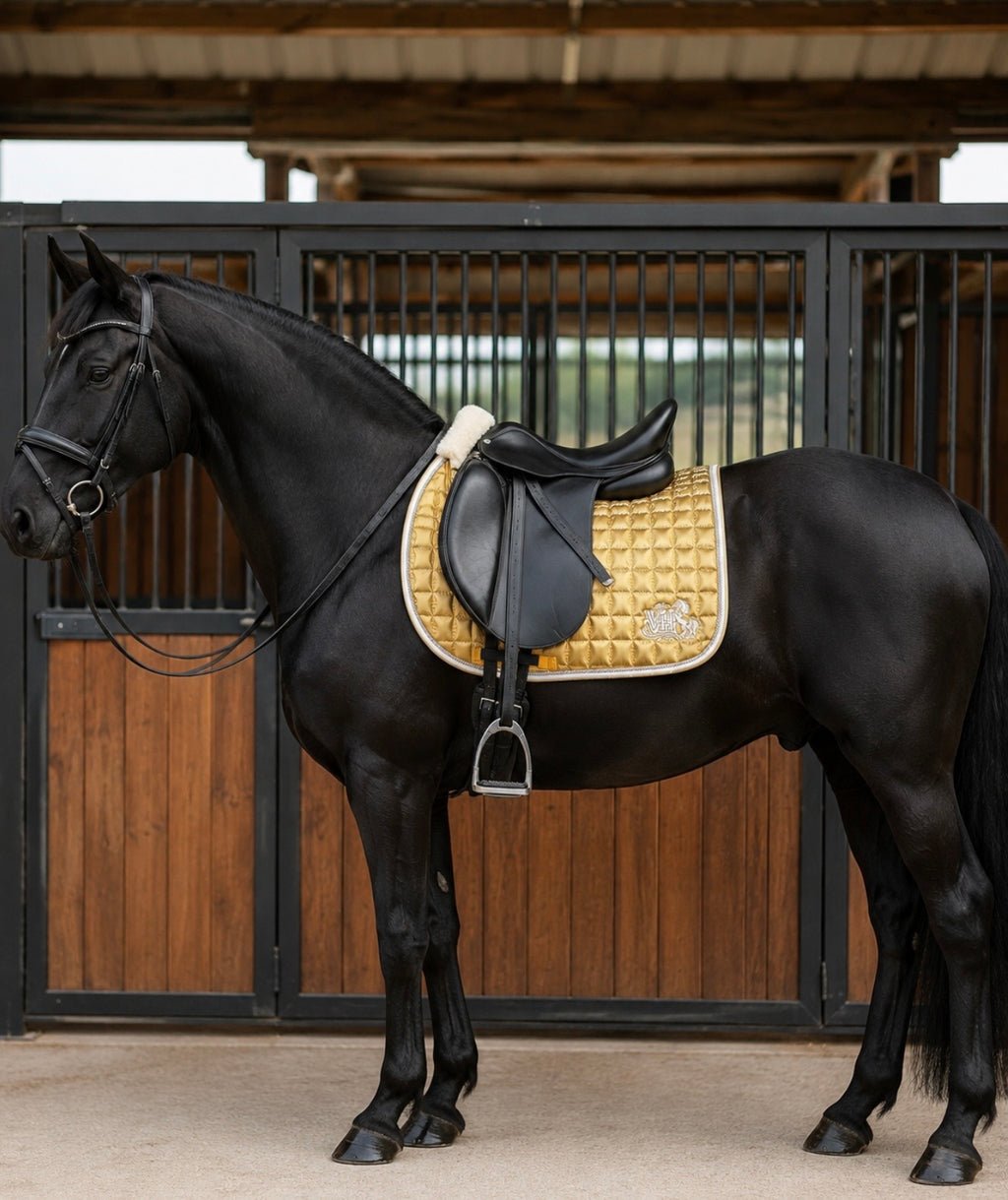 VH Gold GP Numnah With Fur - Full