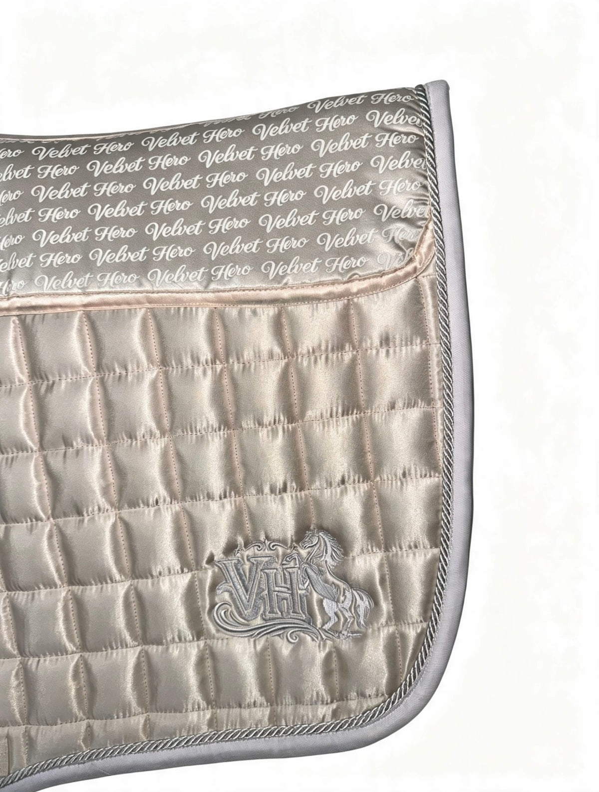 VH Champagne Gold GP Numnah With Fur - Full