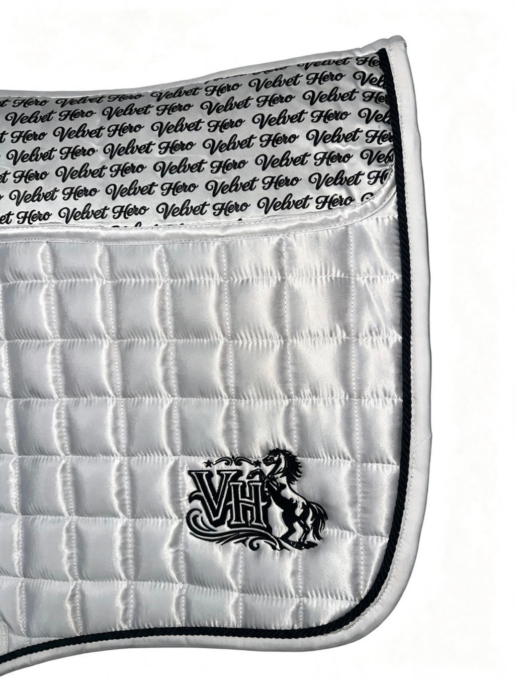 VH White GP Numnah With Fur - Full