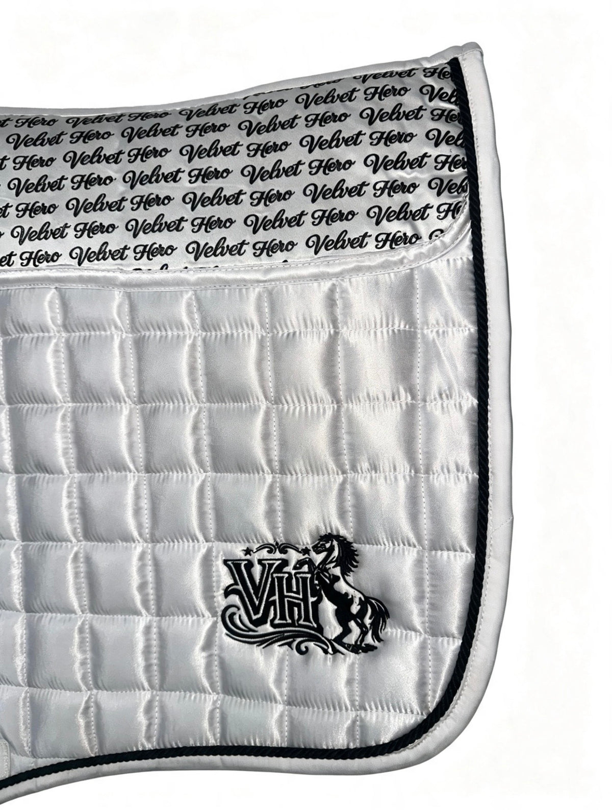 VH White GP Numnah With Fur - Full