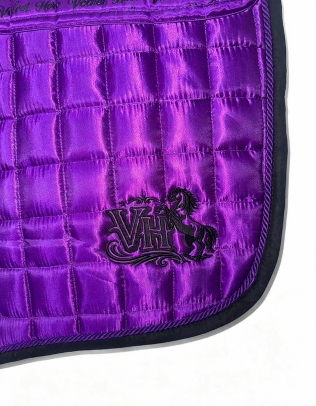 VH Purple GP Numnah With Fur - Full
