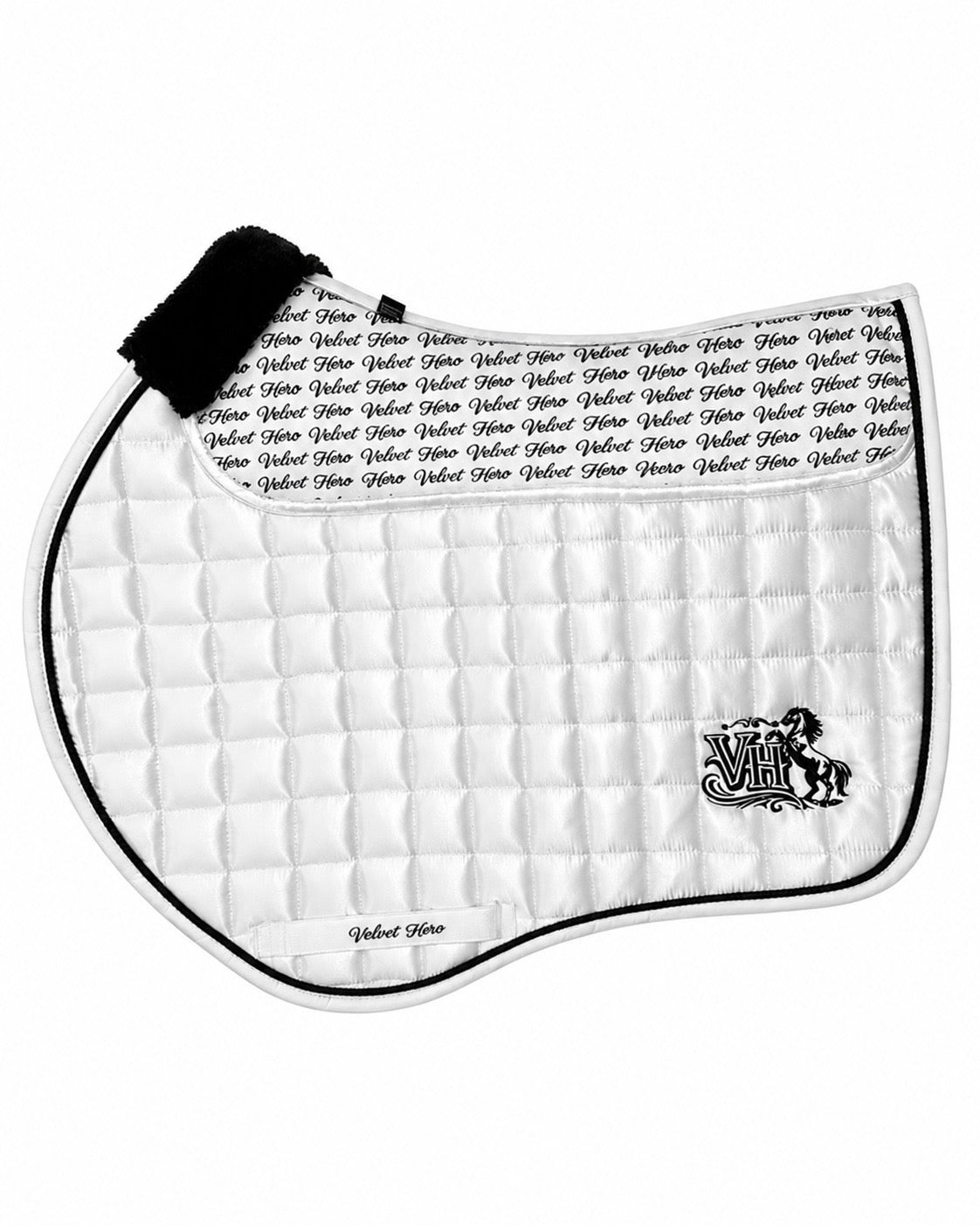 VH White GP Numnah With Fur